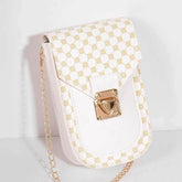 Geometric Pattern Crossbody Phone Bag