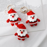 Hand knitted Santa Claus Bag Keychain