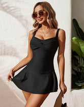 Tummy Control One Piece Swim Dress