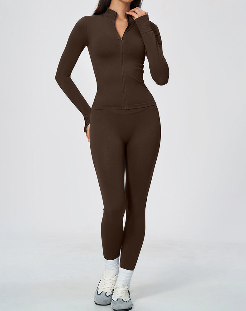 2-Piece Athletic Set Zip Jacket and Leggings