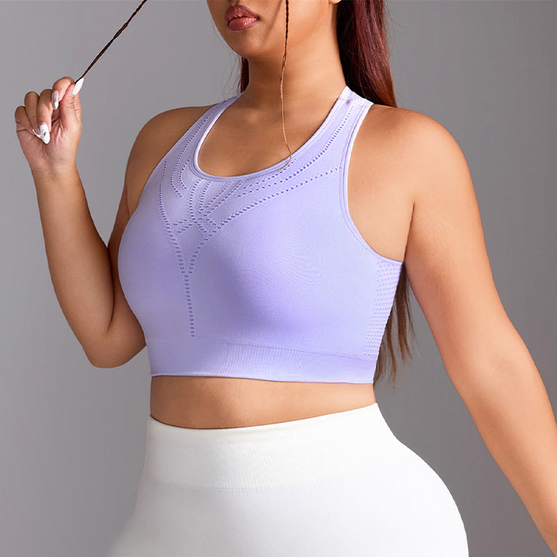 Racerback Sports Bra Yoga Crop Top