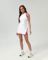 Polo Collar Golf Tennis Dress with Shorts