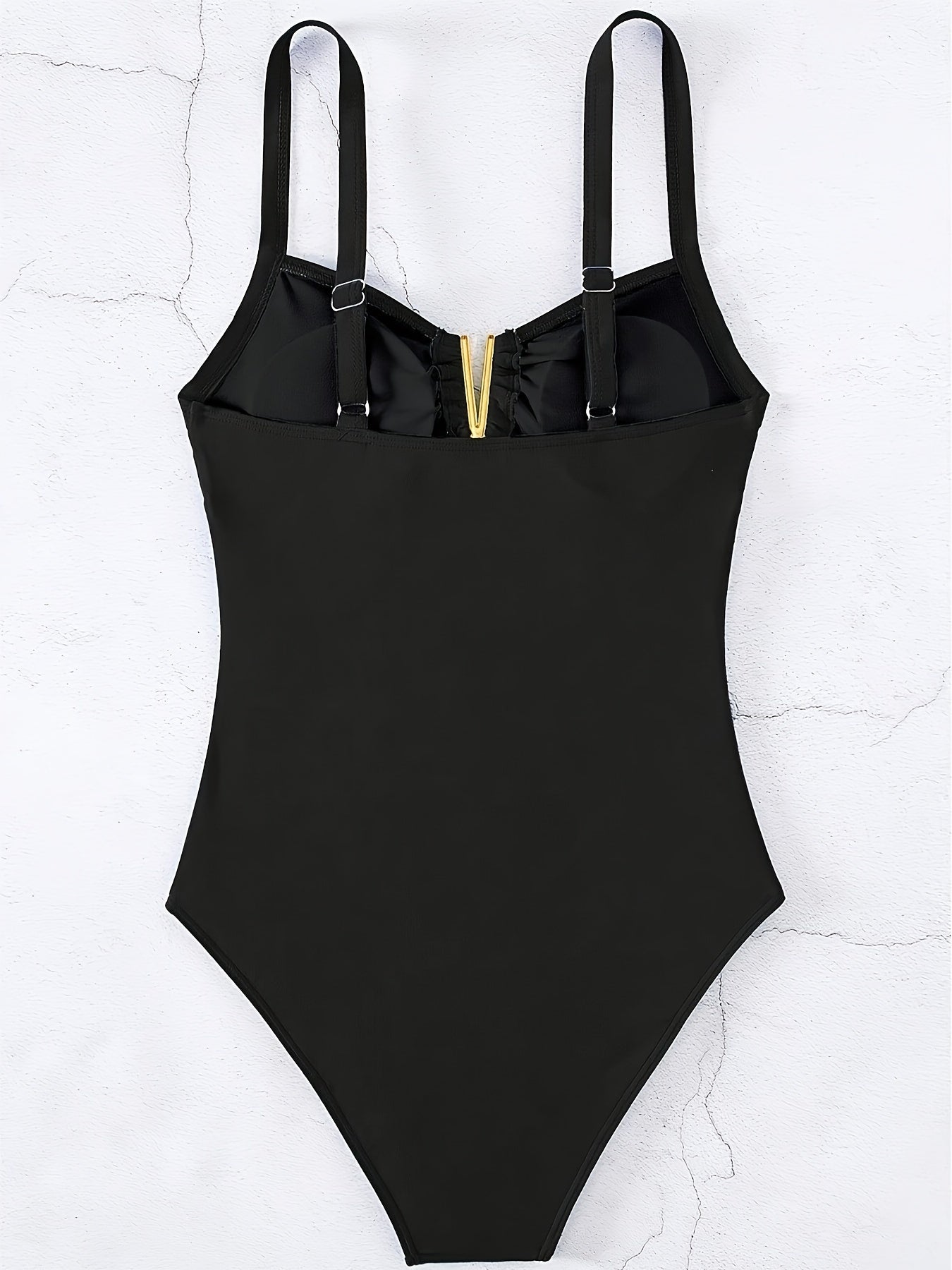 Flattering V-Notch One-piece Swimsuit