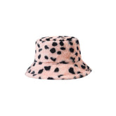 Faux Fur Winter Bucket Hat Fuzzy Warm Fisherman Cap