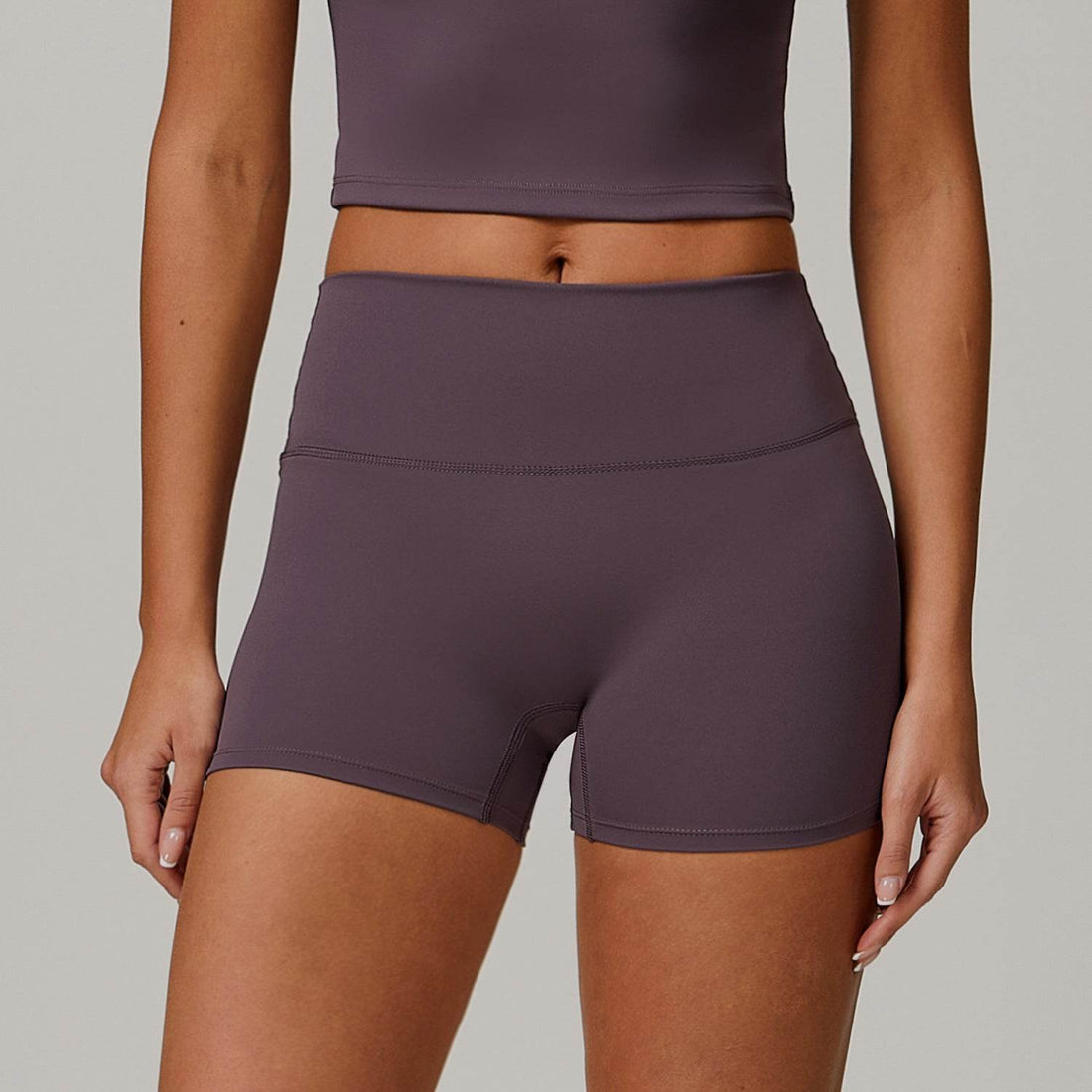 No Front Seam High Waist Biker Shorts