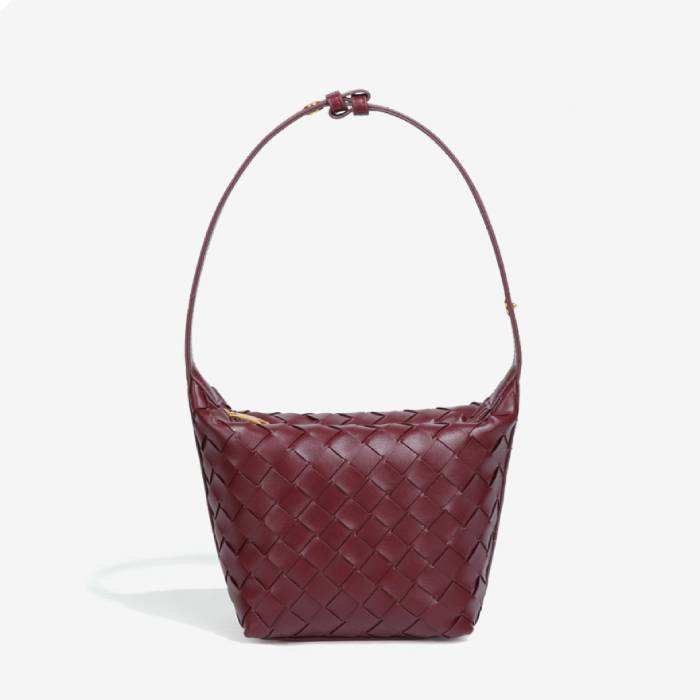 PU Woven Bucket Tote Handbag | Stylish &amp; Durable Everyday Accessory