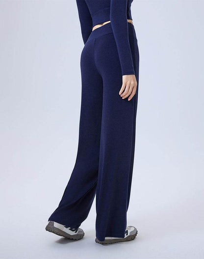 High Waist Wide Leg Pants Lounge Sweatpants with Drawstring