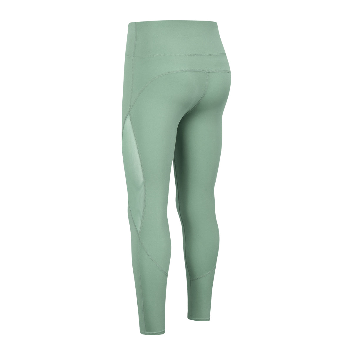 High-Waist Mesh Insert Ankle Leggings