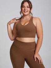 Wide Strap X Back Sports Bra