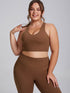 Wide Strap X Back Sports Bra