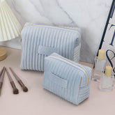 Velvet Makeup Bag Cosmetic Travel Organizer Toiletry Bag