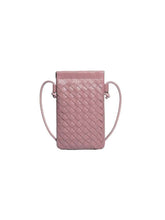 PU Leather Simple Woven Crossbody Bag
