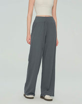 Casual Drawstring Waist Sweatpants Wide Leg Yoga Trousers