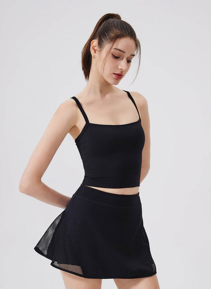 Bowknot Strappy Sports Tank Tops