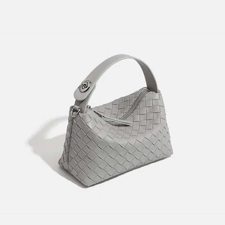 Woven Leather Tote Bag | Elegant &amp; Spacious for Daily Use