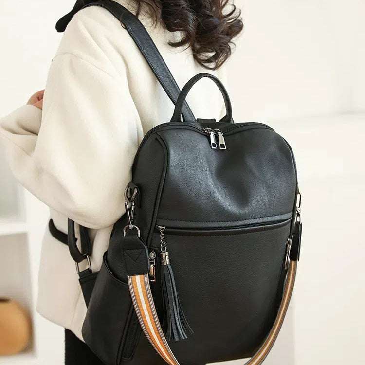 Elegant PU Leather Backpack | The Perfect Companion for Outings