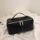 Large PU Leather Travel Cosmetic Bag