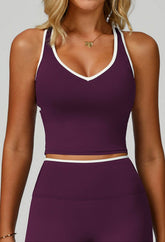 V Neckline Racerback Sports Tank Top