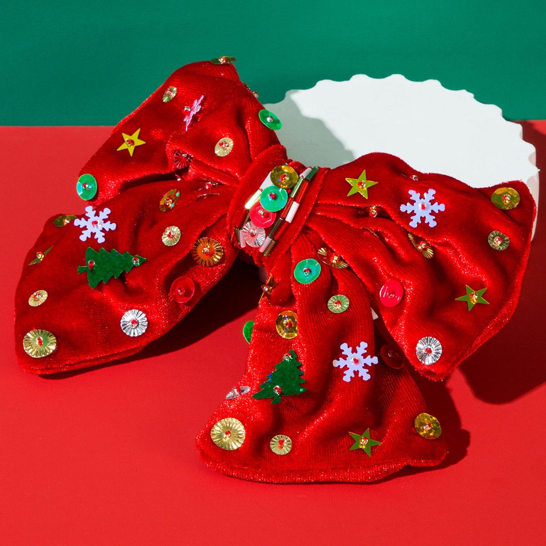 Christmas Bowknot Hair Clips | Perfect Christmas Accessory for Hair