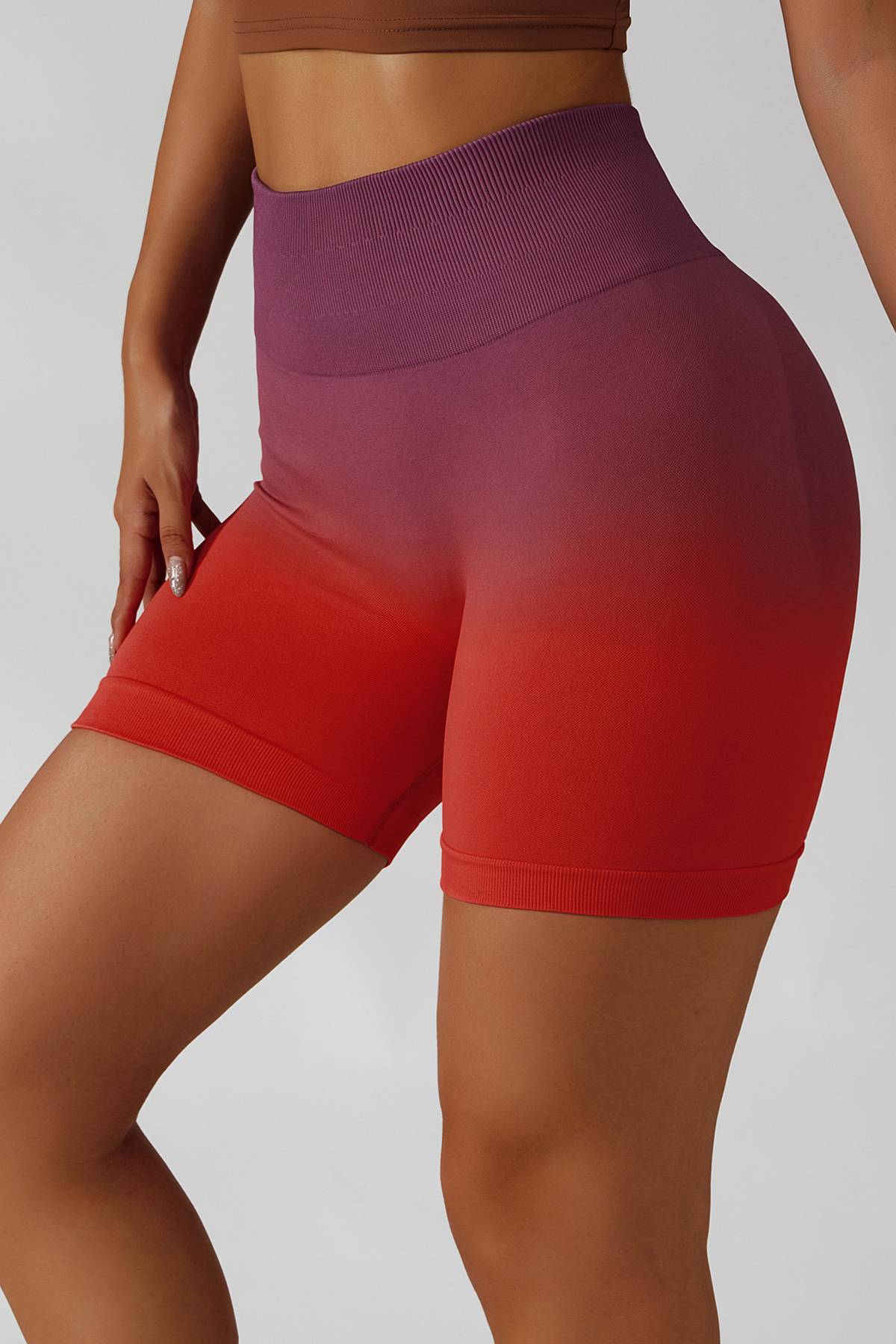 Ombre Seamless Scrunch Butt Shorts