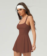 Tennis Golf Dress with Short and Pocket