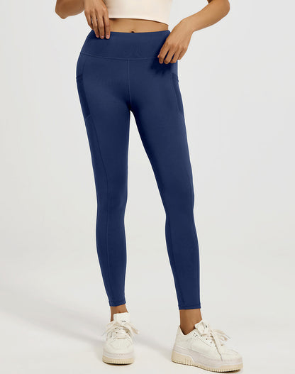High Waisted Yoga Mesh Leggings with Side Pockets