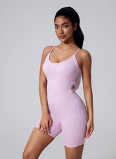 Spaghetti Straps Short Rompers Jumpsuit