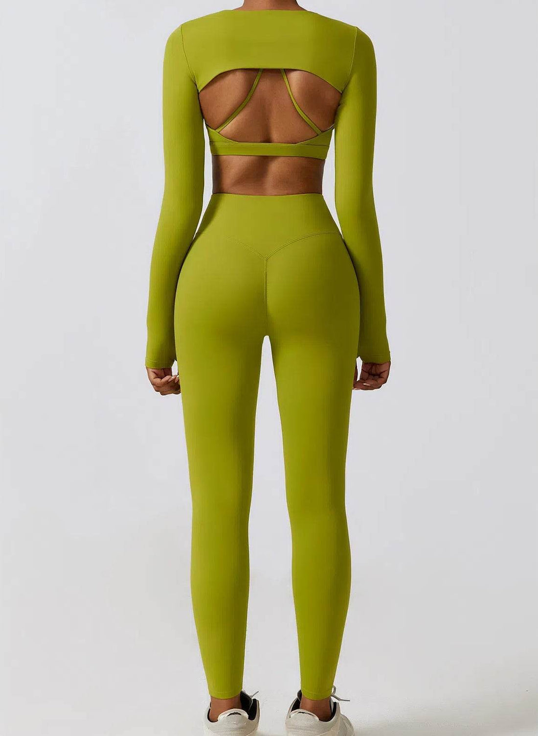 Gym Wear Set With Crop Top and Leggings