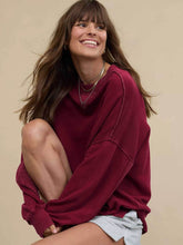 Long Sleeve Loose Crew Neck Sweatshirts