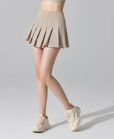 Pleated Tennis Mini Skirt with Shorts and Pockets