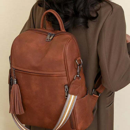 Elegant PU Leather Backpack | The Perfect Companion for Outings