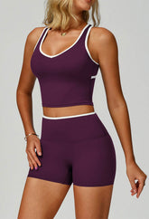 V Neckline Racerback Sports Tank Top