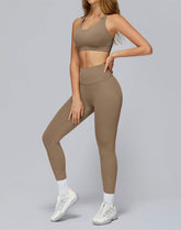 Athletic Wear with Cross Back Strappy Sports Bra and Legging