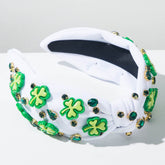Clover Headband for Saint Patrick&
