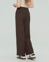 High Waist Straight Leg Pants Casual Trousers with Pocket