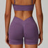 V Back High waist Biker Short -