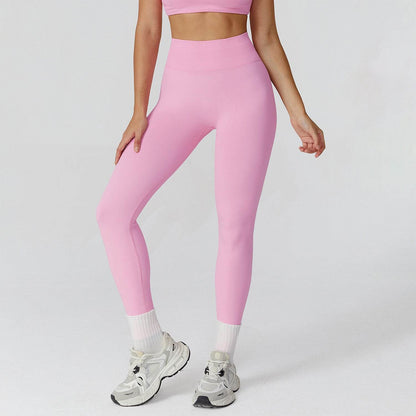 High Waist Workout Leggings Tummy Biker Pants