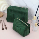 Velvet Makeup Bag Cosmetic Travel Organizer Toiletry Bag