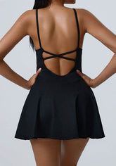 Tennis Dress with Shorts and Pockets