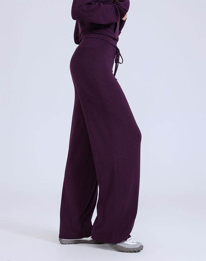 High Waist Wide Leg Pants Lounge Sweatpants with Drawstring