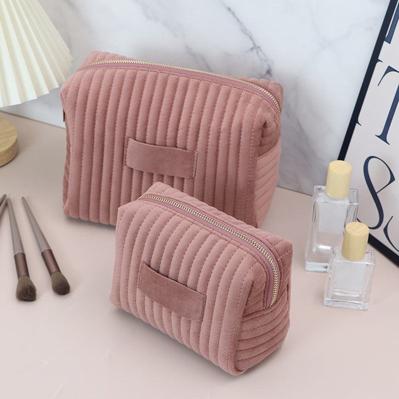 Velvet Makeup Bag Cosmetic Travel Organizer Toiletry Bag | Daily Use