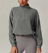 Half Zip Sweatshirt with Drawstring Hem | Stylish & Adjustable Fit