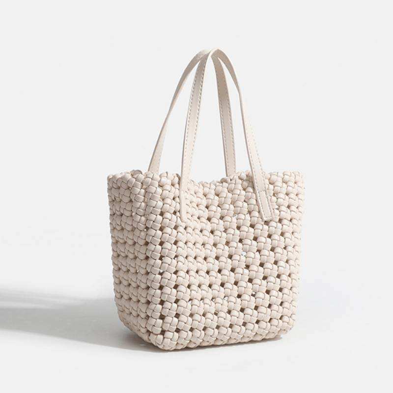 PU Woven Simple Handbag | Elegant &amp; Versatile Daily Accessory