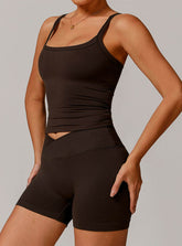 Square Neck Cami Top Sports Tank Top