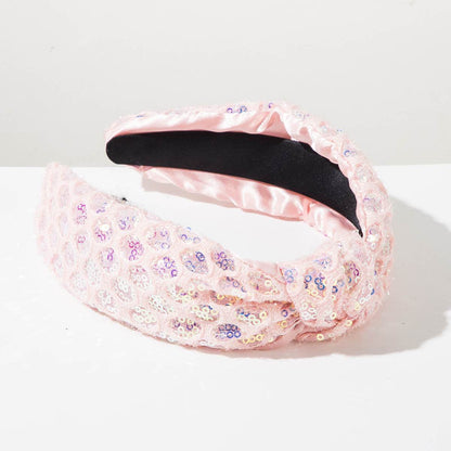 Sequin Headbands Sparkly Top Knot Hairbands Hair Accessories