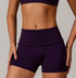 Flip Fold High Waist Hip Lifting Fitness Shorts