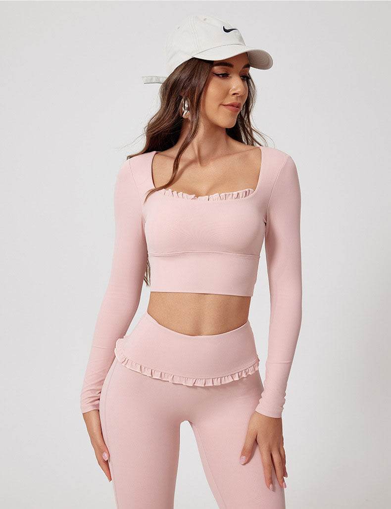 Long Sleeve Crop Sports T-Shirt