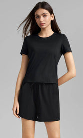 Solid Color Short Sleeve Sports T-Shirt