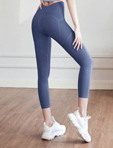 High Waisted Yoga Leggings with Mesh Pockets