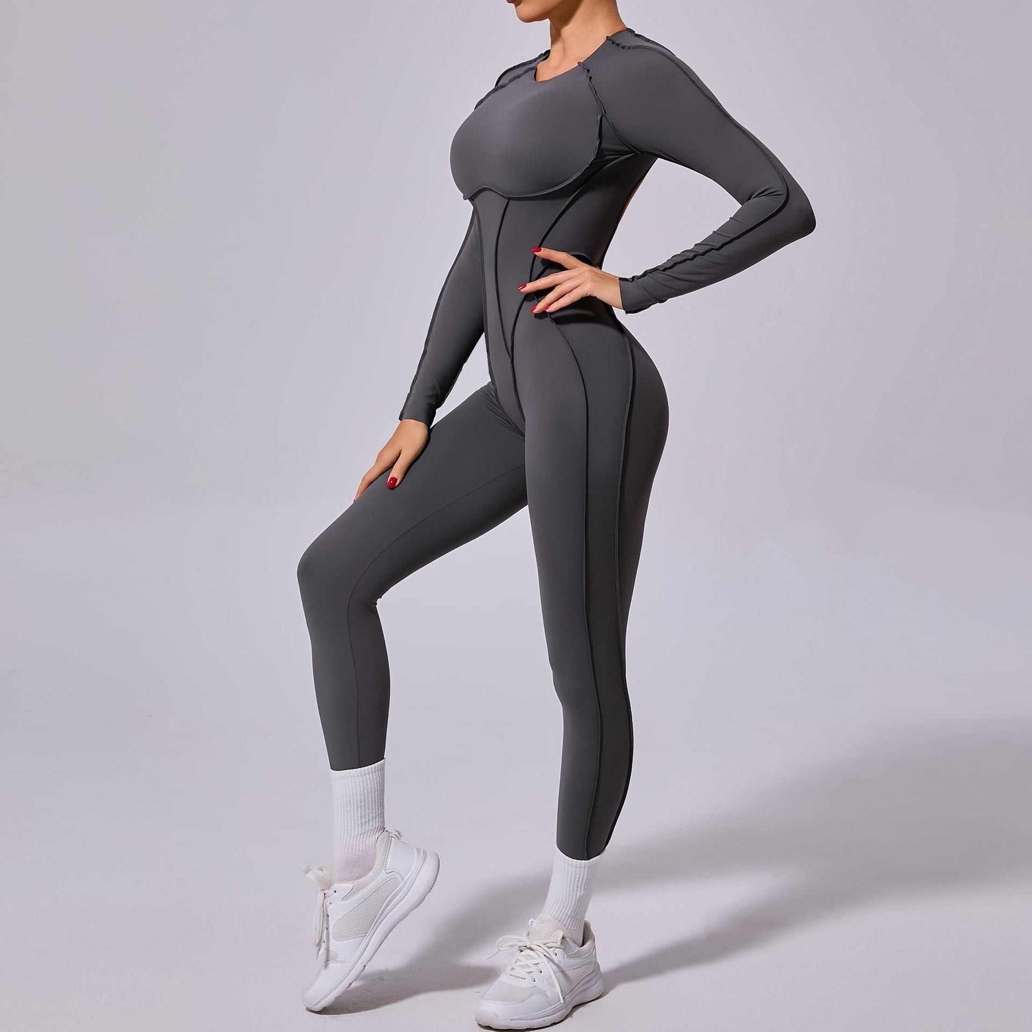 Long Sleeve Backless Yoga Jumpsuits | Embrace Your Workout in Style